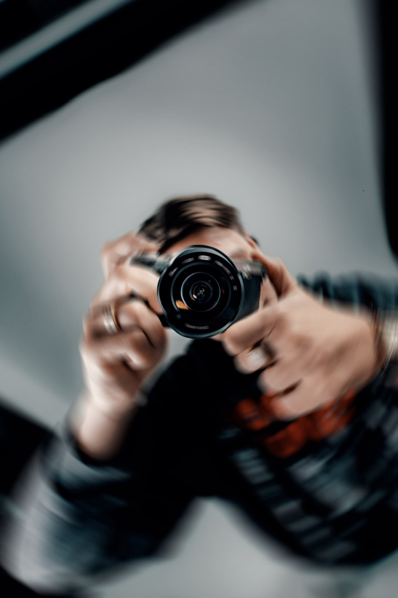 Camera gericht op de kijker